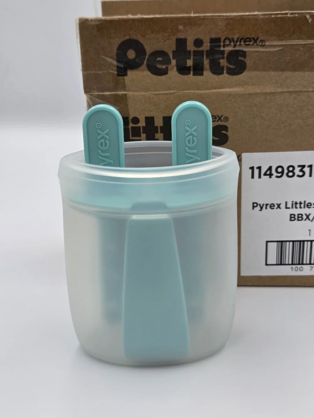 Pyrex Littles Teal Reusable Popsicle Pouch Set Of 2 NIB